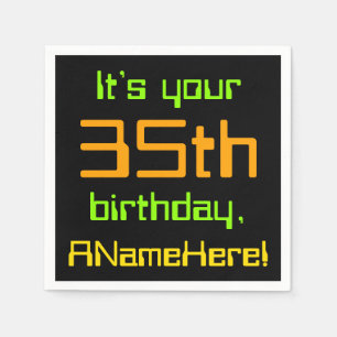 Techie 35th Birthday Paper Napkins