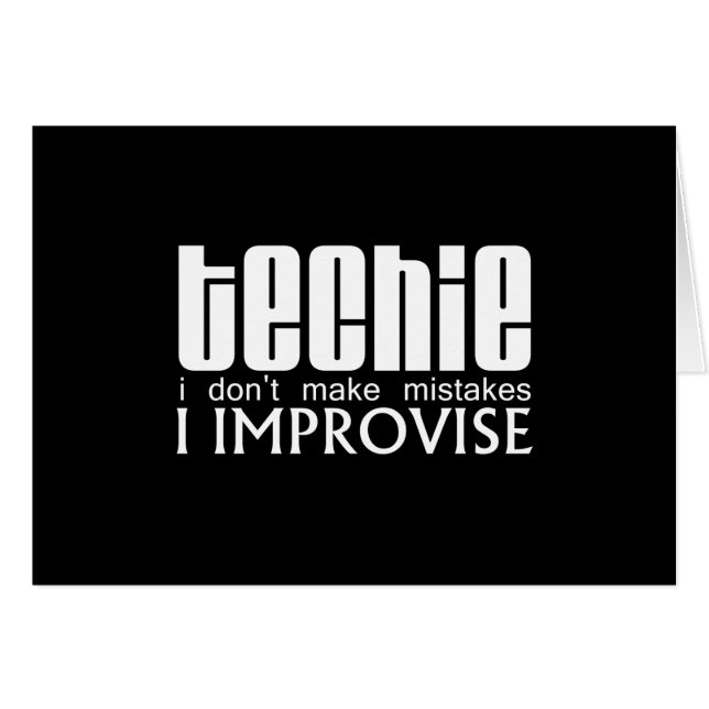 Techie Improvise (Front Horizontal)