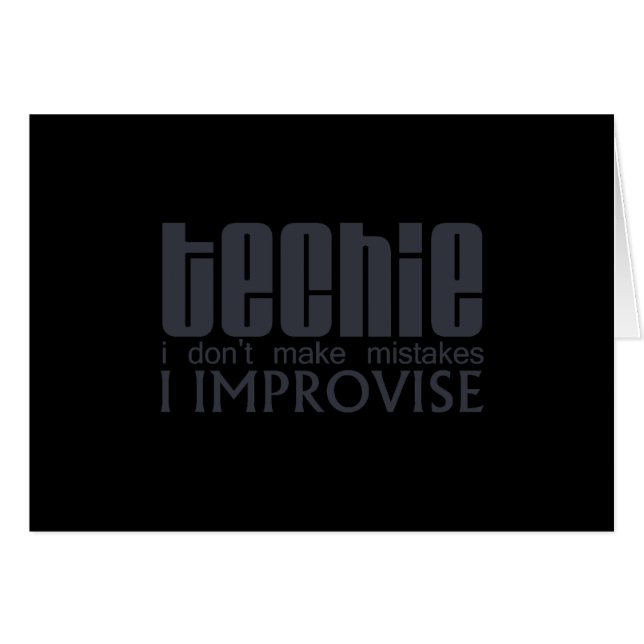 Techie Improvise (Front Horizontal)