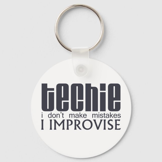 Techie Improvise Keychain (Front)