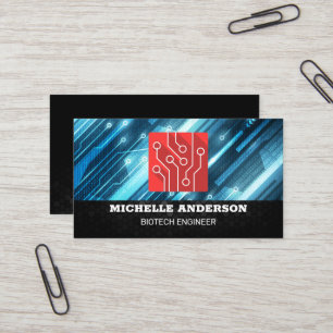 Techie Logo   Circuitry Modules Business Card