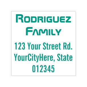 Techie & Nerdy Name and Address Self-inking Stamp