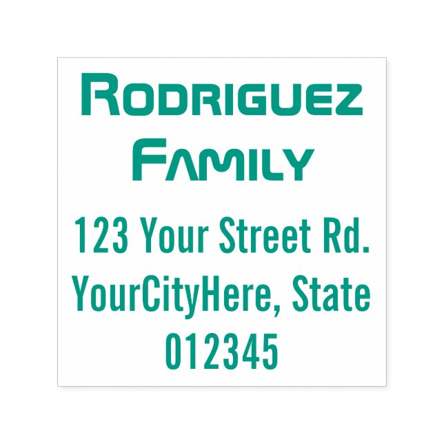Techie & Nerdy Name and Address Self-inking Stamp (Design)