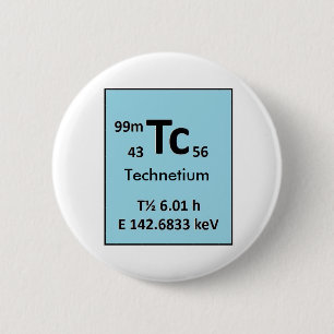 Technetium-99m 2 Inch Round Button