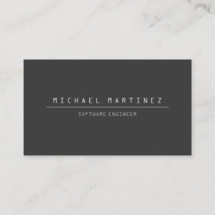 TECHNICAL COMPUTER FONT Business Card