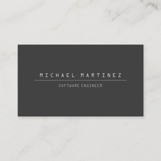 TECHNICAL COMPUTER FONT Business Card (Front)