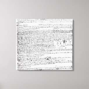 Technical drawings canvas print