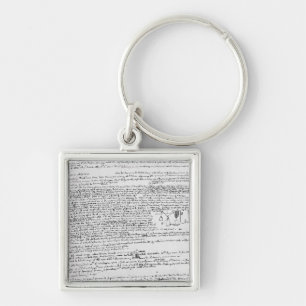 Technical drawings keychain