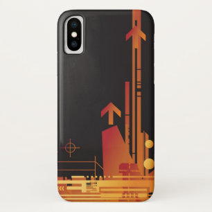 Technical halftone background 2 iPhone x case