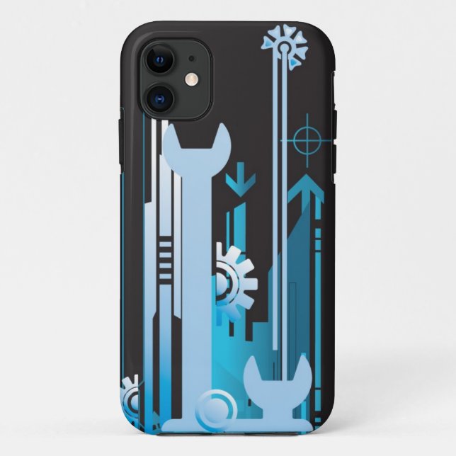 Technical halftone background 3 Case-Mate iPhone case (Back)