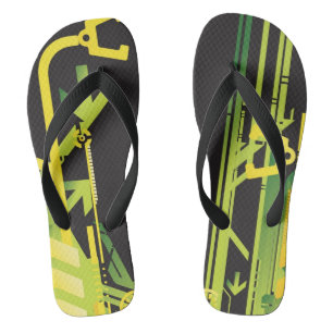 Technical halftone background 4 flip flops