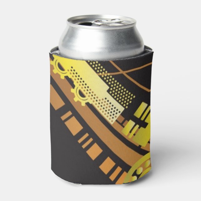 Technical halftone background 5 can cooler (Can Front)