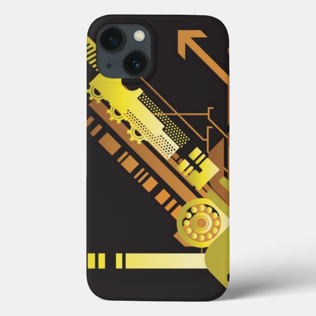 Technical halftone background 5 Case-Mate iPhone case (Back)