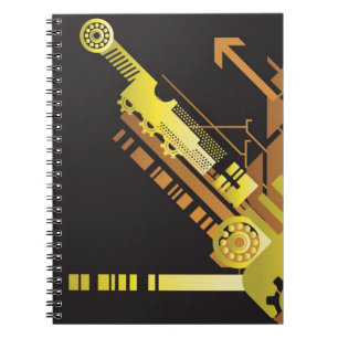 Technical halftone background 5 notebook