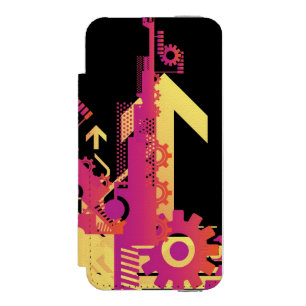 Technical halftone background 7 incipio watson™ iPhone 5 wallet case