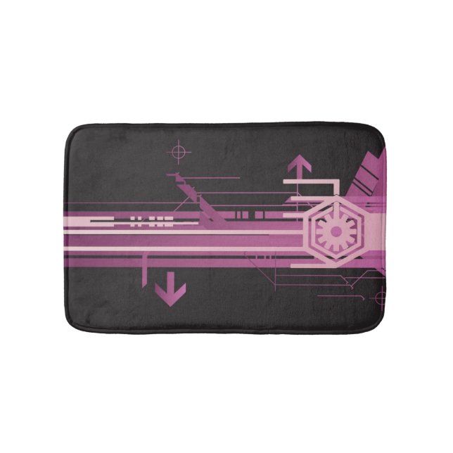 Technical halftone pattern bath mat (Front)