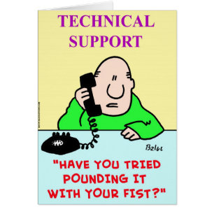 technical support pounding fist