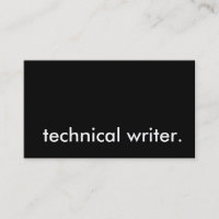 technical writer.