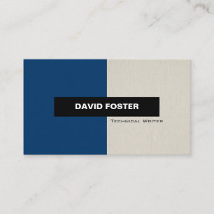 Technical Writer - Simple Elegant Stylish Business Card