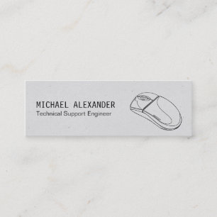Technician Computer Mouse Mini Business Card