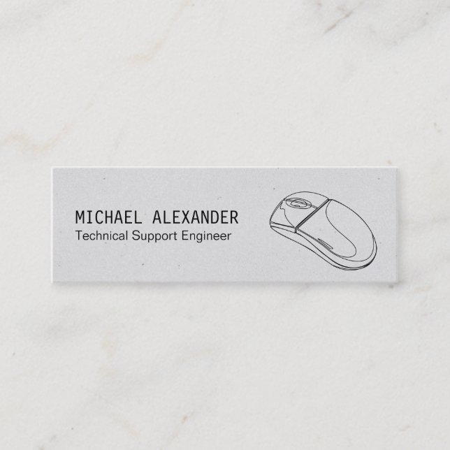 Technician | Computer Mouse Mini Business Card (Front)