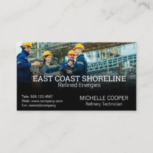 Technician Engineers   Oil Refinery Business Card