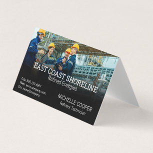 Technician Engineers   Oil Refinery Business Card