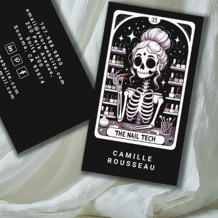 Technicien de clou de Tarot Carte de visite noir
