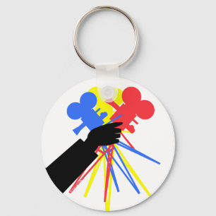 Technicolor Love Bouquet Primary Colours Keychain