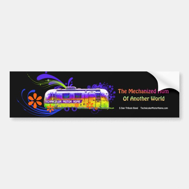 Technicolor Motor Home Band Bumper Sticker (Front)