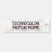Technicolor Motor Home Logo Bumper Sticker