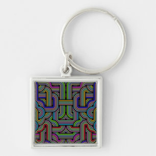 Technicolor Trails Keychain