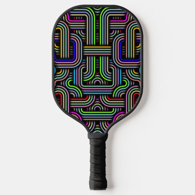 Technicolor Trails Pickleball Paddle (Front)