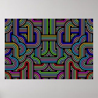 Technicolor Trails Poster