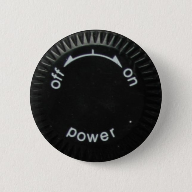 technics 1200 power 2 inch round button (Front)