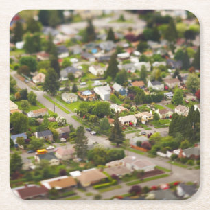 Technique #1- tilt/shift lenses square paper coaster