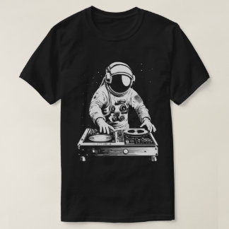Techno Astronaut DJ Disco Electronic EDM Music  T-Shirt