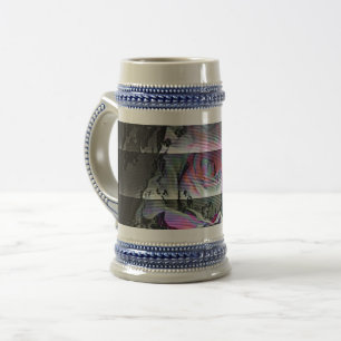 Techno Bouquet Beer Stein