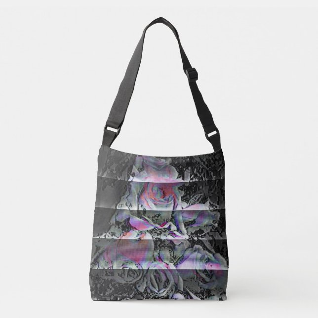 Techno Bouquet   Crossbody Bag (Front)