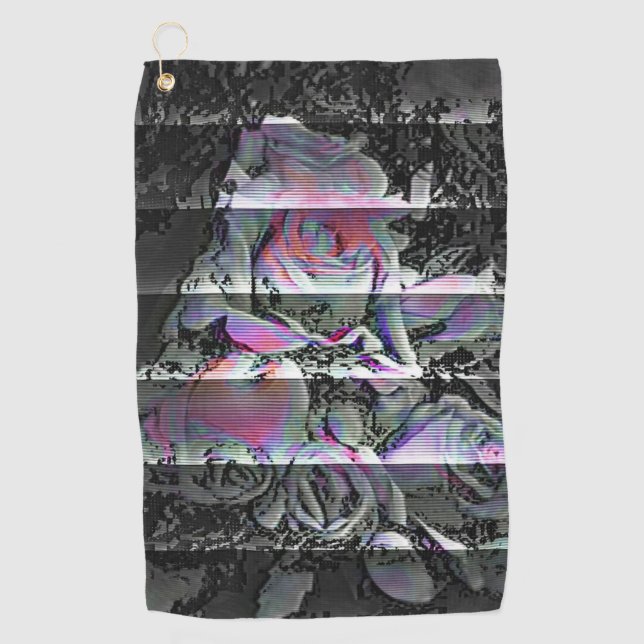 Techno Bouquet  Golf Towel (Front)