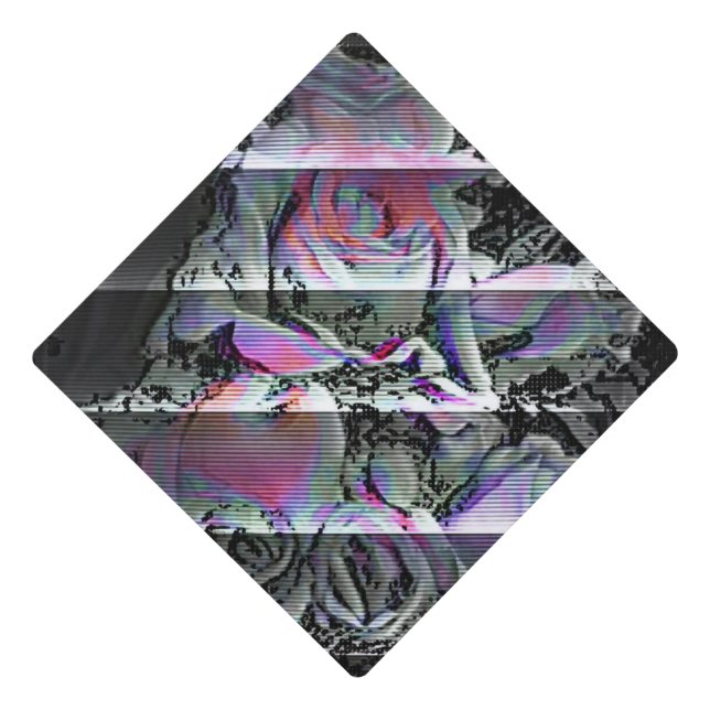 Techno Bouquet  Graduation Cap Topper (Front)