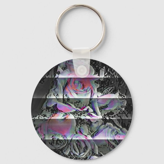 Techno Bouquet  Keychain (Front)