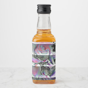 Techno Bouquet Liquor Bottle Label