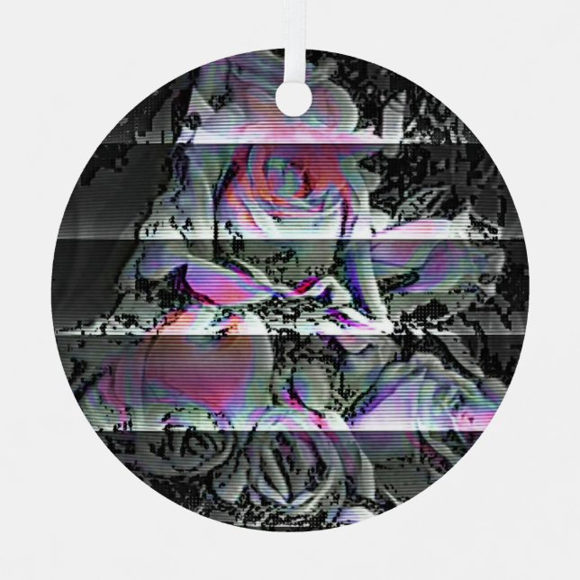 Techno Bouquet   Metal Ornament (Front)