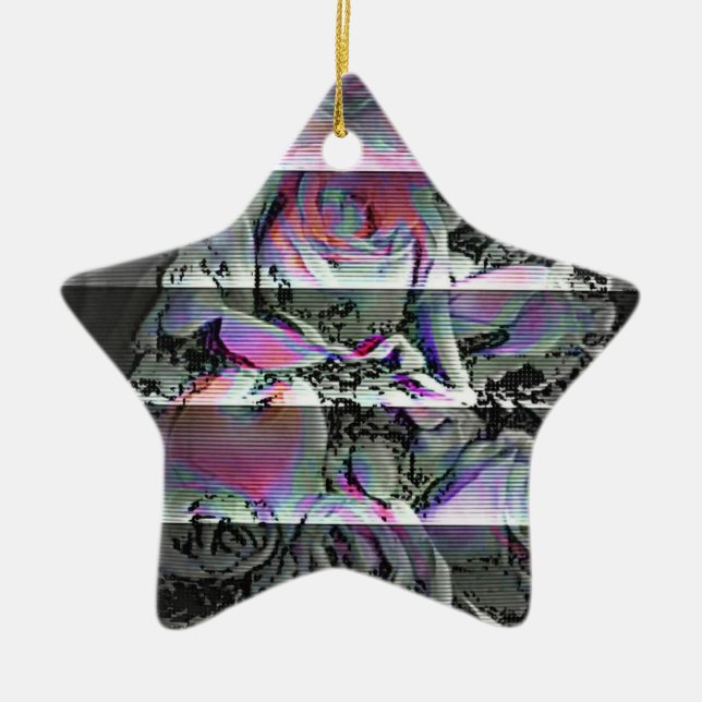 Techno Bouquet Ornement en céramique (Devant)