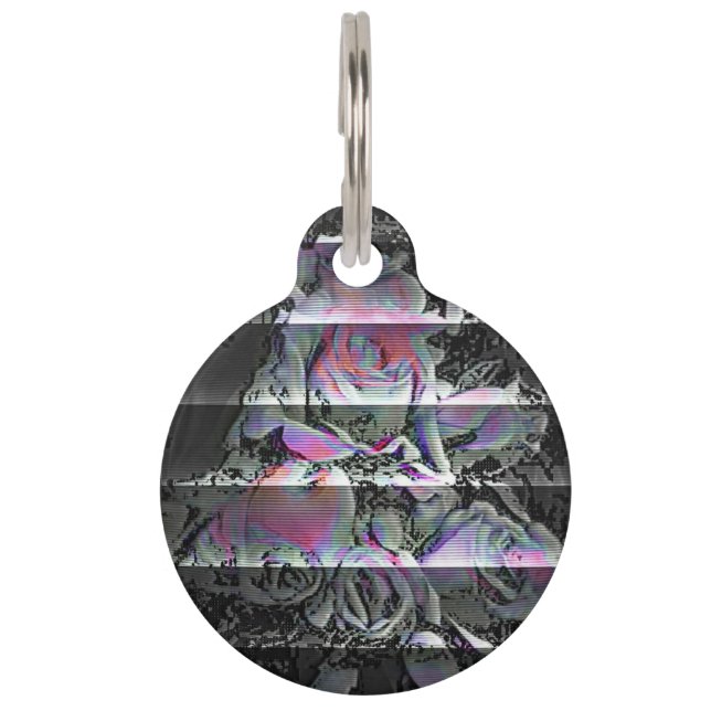 Techno Bouquet  Pet ID Tag (Front)