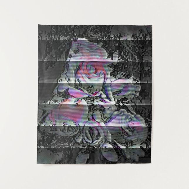 Techno Bouquet  Tapestry (Front)