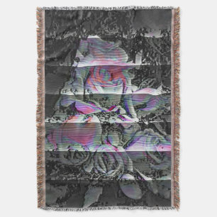 Techno Bouquet  Throw Blanket