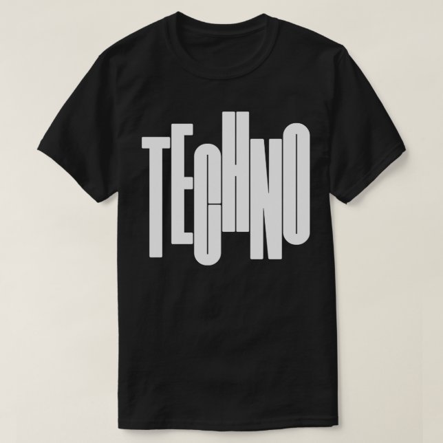 techno design 1 T-Shirt (Design Front)