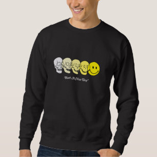 Techno Evolution Acid House Smile Techno DJ Music Sweatshirt